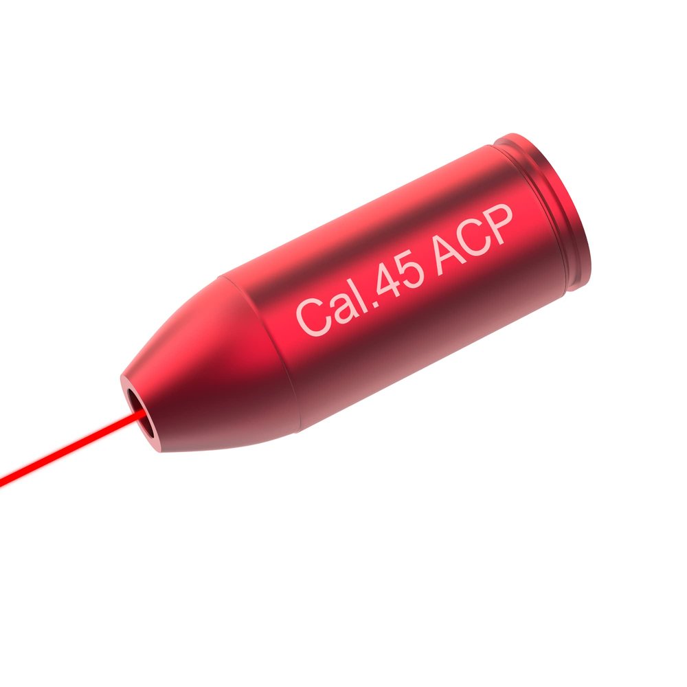 .45 ACP Red Laser Bore Sight w/ 6 Batteries (.45 ACP)