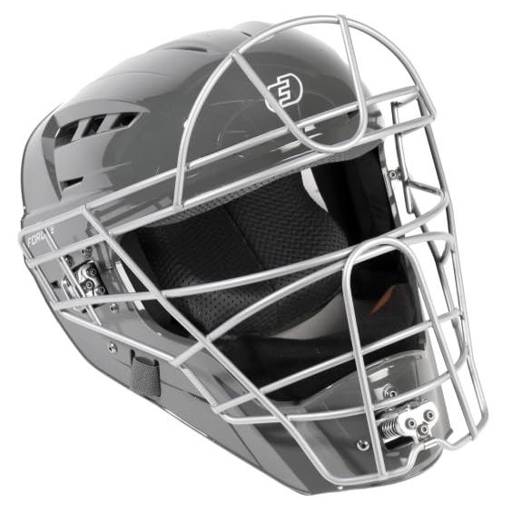 FORCE3 PRO GEAR Defender XS3 Catchers Helmet Gloss (Graphite Gray/Silver, Small)