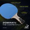 PRO-SPIN Ping Pong Paddles  ITTF Approved Professional Table Tennis Rackets with Carbon Fiber for Superior Control | 7-Ply Blade, Premium Rubber, 2.0mm Sponge (Blue|Violet, 2-Pack) view 2
