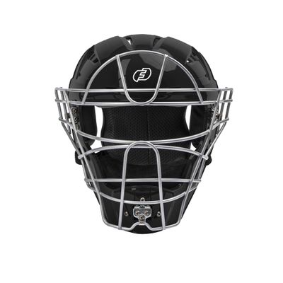 FORCE3 PRO GEAR Defender XS3 Catchers Helmet Gloss (Black/Silver, Small)