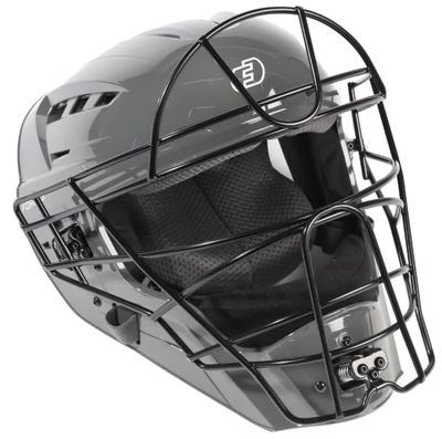 FORCE3 PRO GEAR Defender XS3 Catchers Helmet Gloss (Graphite Gray/Black, Small)