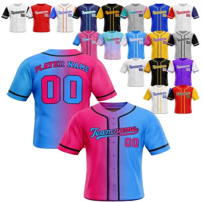 Custom Baseball Jerseys - Personalized Team Uniforms for Men, Women, Boys, and Girls - Add Your Name, Number, or Logo - Customized Softball Shirts for Sports Fans, Teams, Events, Gifts