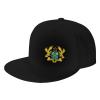 ZKLCRYTR Coat of arms of Ghana Baseball Cap Snapback Trucker Hat for Men Women Flat Bill Hats Black view 1