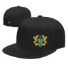 ZKLCRYTR Coat of arms of Ghana Baseball Cap Snapback Trucker Hat for Men Women Flat Bill Hats Black view 2