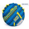 NorEast Outdoors Paradise Water Sports - Oasis Towable Tube for Boating - 1 Rider, Blue/Yellow view 3