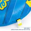 NorEast Outdoors Paradise Water Sports - Oasis Towable Tube for Boating - 1 Rider, Blue/Yellow view 4