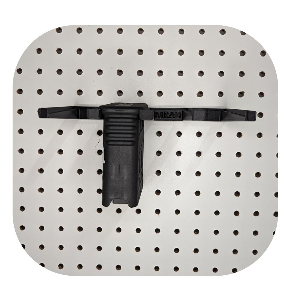 Hammy3DPrints Mount for Barrett MRAD 300WM/7mm Mags - Pegboard/Metal Pegboard/Skadis/etc. | Magazine Holder Storage Rack (Heavyweight Diamond Plate Steel)