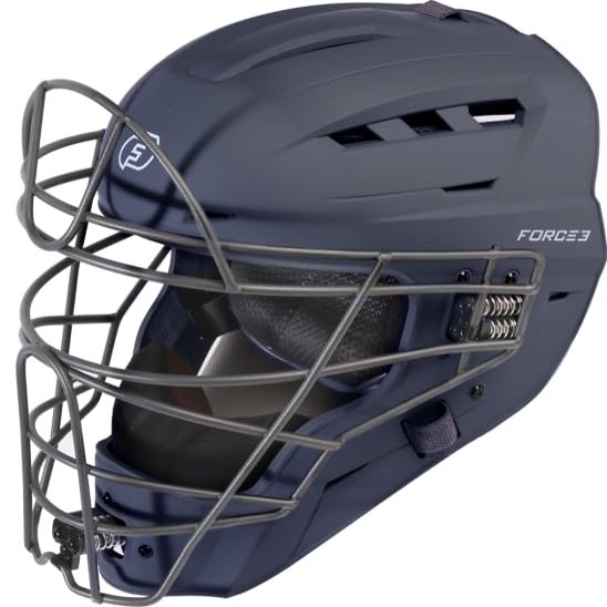 FORCE3 PRO GEAR Defender XS3 Catchers Helmet Matte (Navy/Graphite, Small)