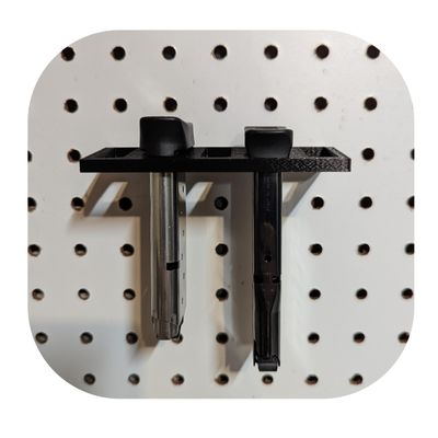 Hammy3DPrints Mount for Sig P239 and P938 Mags - Pegboard/Metal Pegboard/Skadis/etc. | Magazine Holder Storage Rack (Squarelok)