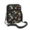 TODIYADDU White Daisy Flower Sling Bag for Women Crossbody Purse Butterfly Leaves Messenger Bag Small Shoulder Bag Mini Phone Pouch Purse with Adjustable Strap and Zip Pocket Portable Chest Bag view 1