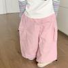 BINIDUCKLING Girls Wide Leg Parachute Pants Kids 6-7 Light Pink view 4