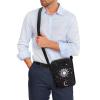 TODIYADDU Black Moon Sun Shoulder Bag for Women Men Crossbody Sling Bag Trendy Messenger Bag Small Cell Phone Purse Holder Wallet Portable Handbags for Notebook Keys Cards Nice Chest Bag view 2