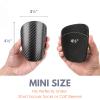 LIGVIV Mini Soccer Shin Guards - Carbon Fiber Shin Pads with Portable Carrying Case for Men, Women, Youths view 2