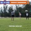 Hall of Games 20-ft Outdoor Volleyball Net and Carrying Bag Set with Adjustable Steel Poles and Official Size Volleyball Perfect for Backyards view 3