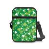 TODIYADDU Four Leaf Clover Shoulder Bag for Women Crossbody Sling Bag St. Patrick's Day Messenger Bag Small Cell Phone Purse Holder Wallet Portable Handbags for Notebook Keys Cards Nice Chest Bag view 2