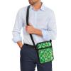 TODIYADDU Four Leaf Clover Shoulder Bag for Women Crossbody Sling Bag St. Patrick's Day Messenger Bag Small Cell Phone Purse Holder Wallet Portable Handbags for Notebook Keys Cards Nice Chest Bag view 3