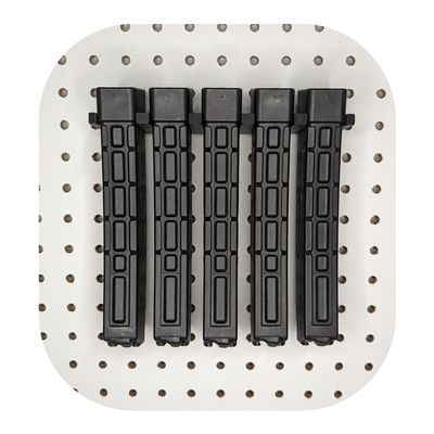 Hammy3DPrints Mount for CZ Scorpion 9mm Mags - Pegboard/Metal Pegboard/Skadis/etc. | Magazine Holder Storage Rack (Heavyweight Diamond Plate Steel)