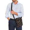 TODIYADDU Floral Mushroom Messenger Bag for Women Starry Butterfly Shoulder Bag with Adjustable Straps Lightweight Sling Purse Chest Bag for Daily Items Portable Crossbody Phone Bag Trendy Handbags view 3