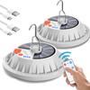 USB Solar Camping Light Remote Tent Light 2 Pack - 4000LM Portable LED Rechargeable Camping Lantern Hanging Waterproof Emergency Light for Camping, Hiking, Power Failure, Hurricane (120 LEDs) view 1