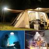 USB Solar Camping Light Remote Tent Light 2 Pack - 4000LM Portable LED Rechargeable Camping Lantern Hanging Waterproof Emergency Light for Camping, Hiking, Power Failure, Hurricane (120 LEDs) view 2