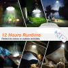 USB Solar Camping Light Remote Tent Light 2 Pack - 4000LM Portable LED Rechargeable Camping Lantern Hanging Waterproof Emergency Light for Camping, Hiking, Power Failure, Hurricane (120 LEDs) view 3