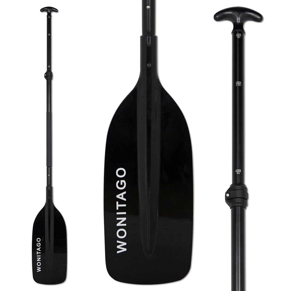 WONITAGO Adjustable Canoe Paddle, Collapsible Boat Paddle, 4-5 FT