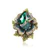 WCB1FPu Women's Brooch Individual Gender Pin Accessories Crystal Corsage Atmospheric Luxury High-end Coat Suit Pin Decoration (A) view 1