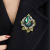 WCB1FPu Women's Brooch Individual Gender Pin Accessories Crystal Corsage Atmospheric Luxury High-end Coat Suit Pin Decoration (A) view 2