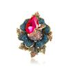 WCB1FPu Women's Brooch Individual Gender Pin Accessories Crystal Corsage Atmospheric Luxury High-end Coat Suit Pin Decoration (A) view 3