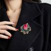 WCB1FPu Women's Brooch Individual Gender Pin Accessories Crystal Corsage Atmospheric Luxury High-end Coat Suit Pin Decoration (A) view 4