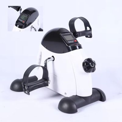 Mini Exercise Bike Pedal Exerciser Gym Fitness Leg Arm Training Adjustable Resistance with LCD Display Small Cycle Equipment for Home,Office,Elderly