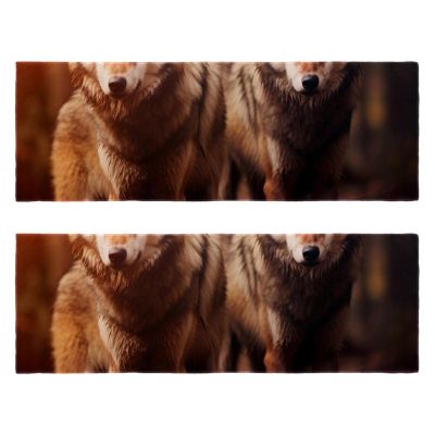 VTGHDEEQ Gym Towels,Hand Towels,Workout Towels for Gym Bag,Autumn Forest Wolf,2-Pc, 11.5x32 in, C3lo4ghejvui, Ke0w3rdckoed