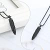 XSMZB Bullet Cremation Ashes Jewelry Tree of Life Keepsake Urn Necklace for Ashes Stainless Steel Memorial Pendant for Women Men(Black) view 3