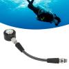 Diving Pressure Luminous Submersible Pressure with High Pressure Hose for BCD Regulator Underwater Diving Equipment (15cm) view 2