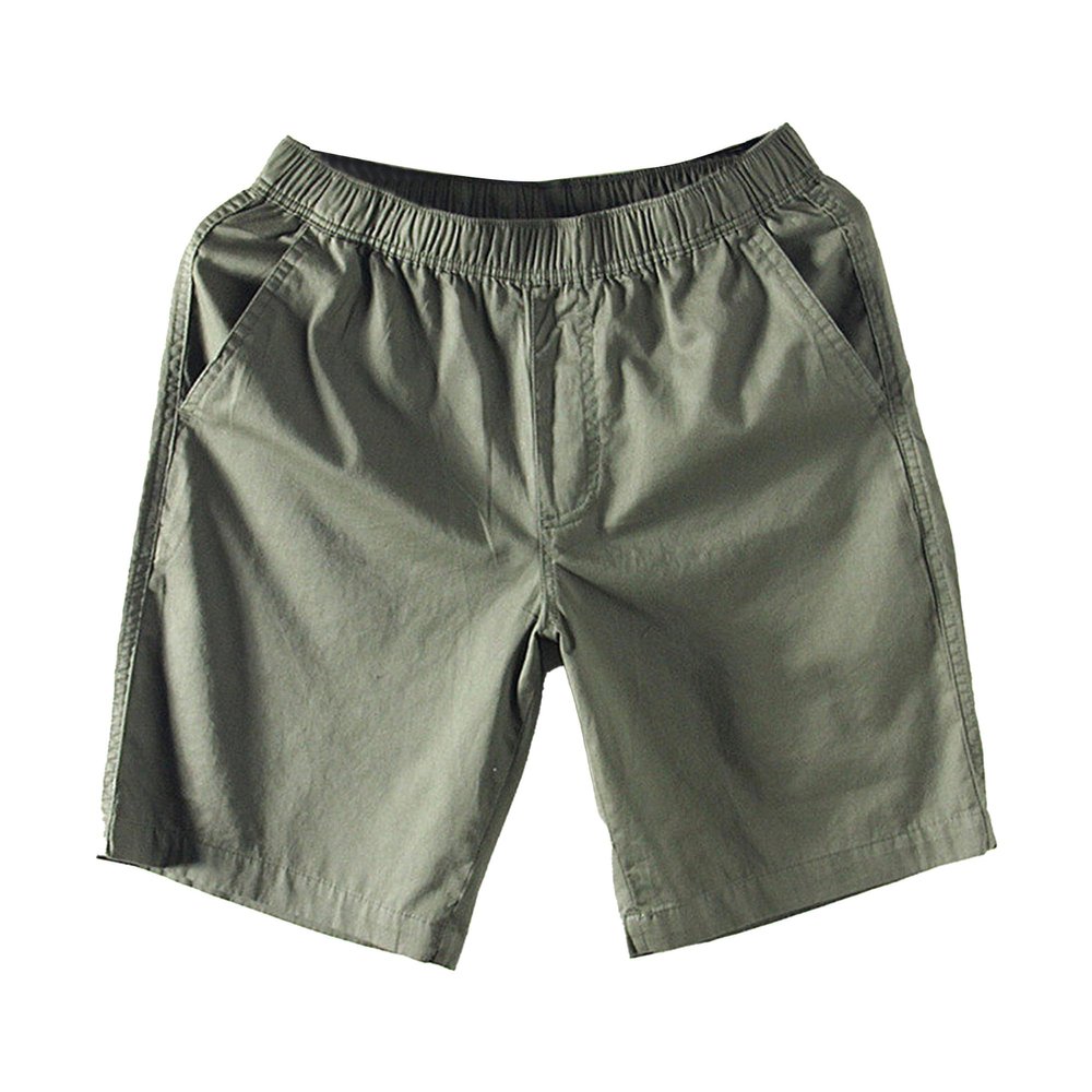 SWJGLITTR Men's Elastic Waist Athletic Short Quick Dry Outdoor Sports Shorts Running Workout Pockets Shorts Pants (Green,Medium)