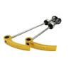 Quick Release Skewers,Bike Quick Release Bicycle Skewers Ultralight Quick Release Skewers MTB Road Bike Quick Release Front Rear Wheel Hub Skewers Bicycle Parts (Color : Gold) view 1