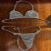 Mdhel Chainmail bikini set Aluminum chainmail bra and panty Metal bikini warrior woman Lightweight chainmail bikini Festival wear chainmail bikini cosplay chainmail bikini view 3