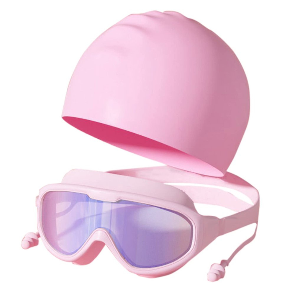 KELINFONG Swimming Goggles Anti Fog Spray Anti Uv Wide View No Leaking for Swimming Goggles Women Pool Toys Swimming Cap