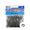 American Fishing Wire Mighty Mini Stainless Steel Split Ring, Size #4, 88 lb Test, Gunmetal Black, 100 pc