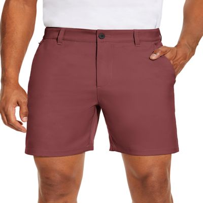 PULI Mens Golf Shorts 7 Inch Inseam Business Dress Casual Stretch Work Hiking Quick Dry Lightweight with Pockets