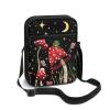 TODIYADDU Red Mushroom Messenger Bag for Women Crossbody Purse Frog Butterfly Shoulder Bag with Zipper Closure Waterproof Travel Sling Bag for Watch Cards Lipstick Small Cell Phone Purse Wallet view 1