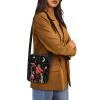 TODIYADDU Red Mushroom Messenger Bag for Women Crossbody Purse Frog Butterfly Shoulder Bag with Zipper Closure Waterproof Travel Sling Bag for Watch Cards Lipstick Small Cell Phone Purse Wallet view 4
