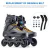 balacoo 2 Set Roller Skate Strap Replacement Inline Roller Skate Shoes Energy Strap Buckles with Screws, Nuts for Men Women Kids Skating Parts, 28.00X2.50X1.20CM, Black, NX58YO1171LWF view 2