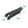 YYDStes Hook Folder Lever Replacement Parts Compatible with Ninebot MAX G30/G30D Electric Scooter Front Folding Rod Base Hook Wrench Spanner, Black view 2