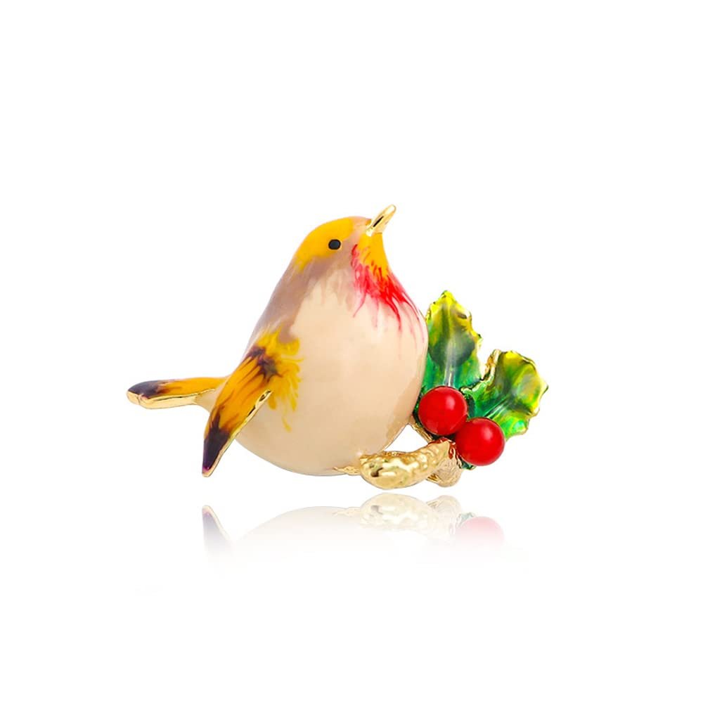 WCB1FPu Ladies Brooch Personality Brooch New Bird Brooch Pin Accessories Brooch (C)