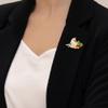 WCB1FPu Ladies Brooch Personality Brooch New Bird Brooch Pin Accessories Brooch (C) view 2