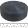 ZHFMILY 3/8 inch Black Nylon Webbing Strap with Buckles-10 Yards- Flat Heavyweight Webbing Cloth Fabric Strapping for Handbag, Indoor&Outdoor Gear, Pet Collars, DIY Projects, Crafts, Sewing (# 238) view 1