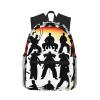 SSIMOO Silhouettes Of Martial Print Trendy Leisure Backpack Your Ideal Travel Companion,A Must-Have For Outdoor Travels view 1