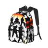 SSIMOO Silhouettes Of Martial Print Trendy Leisure Backpack Your Ideal Travel Companion,A Must-Have For Outdoor Travels view 2