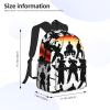 SSIMOO Silhouettes Of Martial Print Trendy Leisure Backpack Your Ideal Travel Companion,A Must-Have For Outdoor Travels view 4